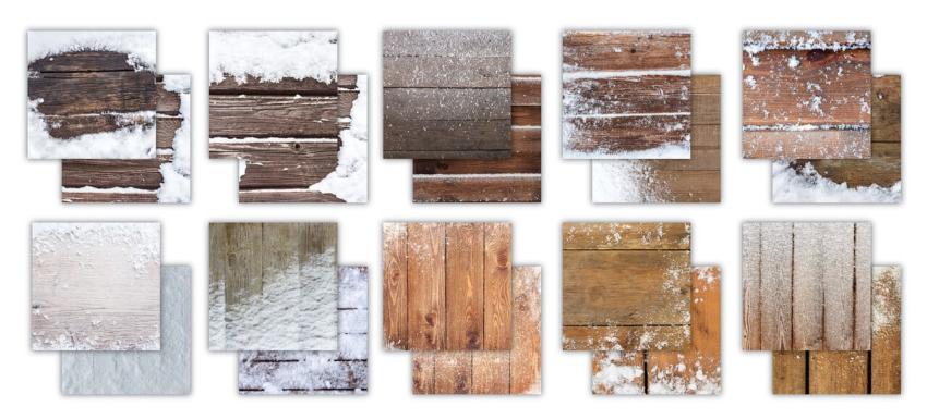 Craft Consortium - Designpapier "Frosted Wood" Paper Pad 6x6 Inch - 40 Bogen