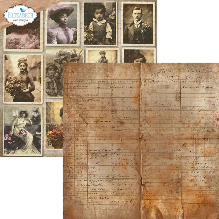 Elizabeth Craft Designs - Designpapier "Golden Season" Paper Pack 12x12 Inch - 12 Bogen