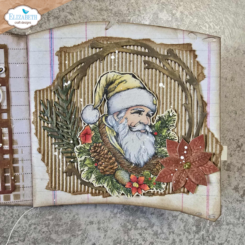 Elizabeth Craft Designs - Stanzschalone "Book of Christmas Square" Dies