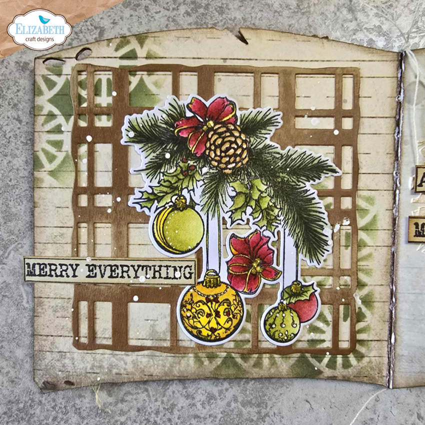 Elizabeth Craft Designs - Stanzschalone "Book of Christmas Square" Dies