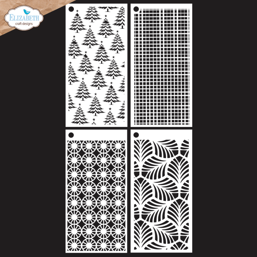 Elizabeth Craft Designs - Schablone "Journal 9" Stencil