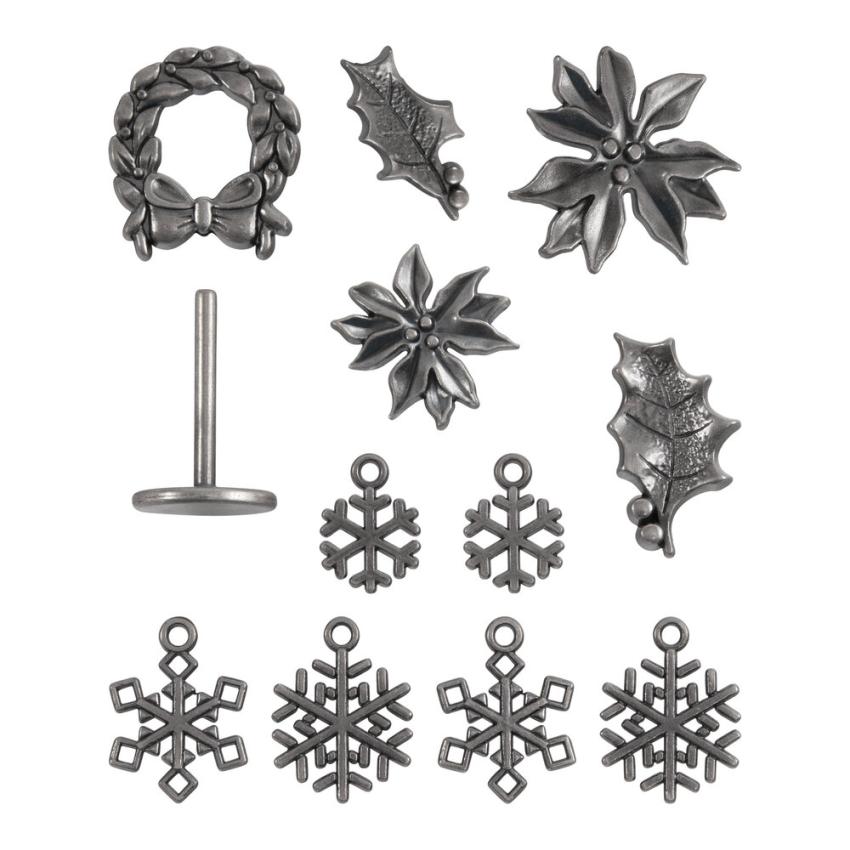 Tim Holtz - Idea Ology - Metallanhänger "Christmas Adornments"