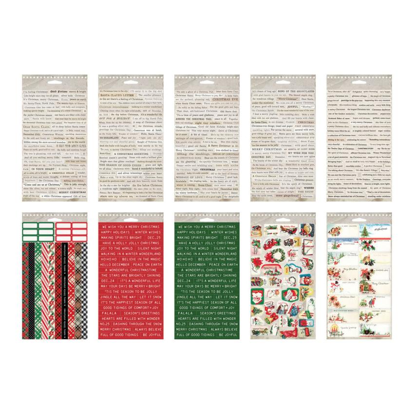 Tim Holtz - Idea Ology - Aufkleber "Christmas" Sticker Book