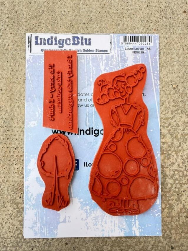 IndigoBlu - Gummistempel Set "Hazel" A6 Rubber Stamp