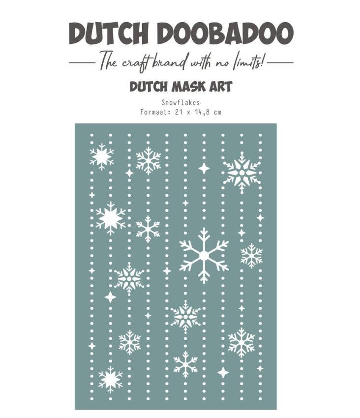 Dutch Doobadoo - Schablone A5 "Snowflakes" Stencil - Dutch Mask Art