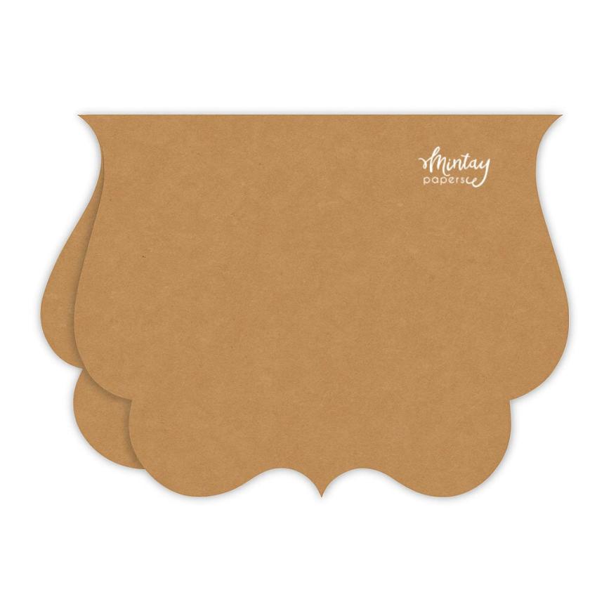 Mintay Papers - Schachtel - Box "Bracket" Card Box Base Kraft 18x14cm - 3 Stück