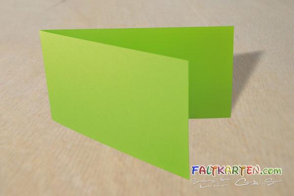 Faltkarte DIN Lang quer 240g/m²  in hellgrau