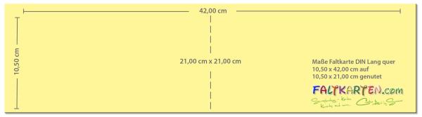Faltkarte DIN Lang quer 250g/m²  in recycling bermgras