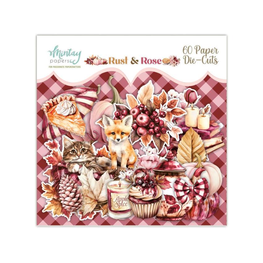 Mintay Papers - Stanzteile "Rust & Rose" Die Cuts
