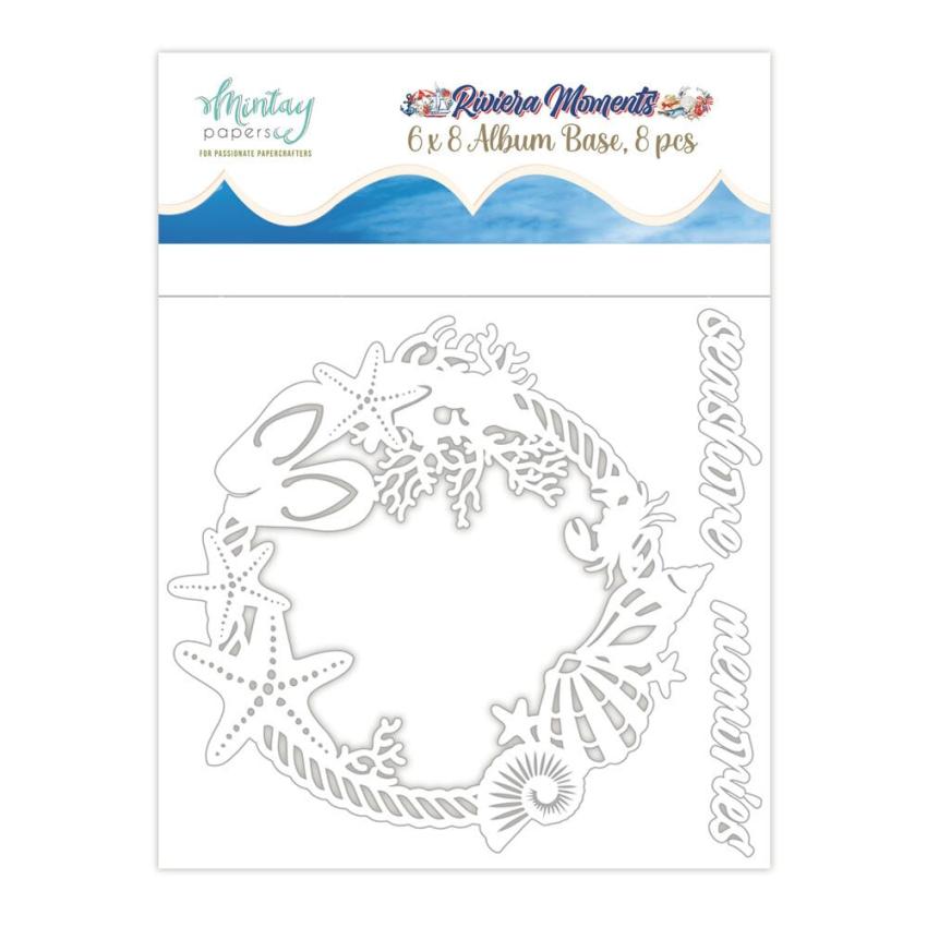 Mintay Papers "Riviera Moments" Chipbaord Album Base 6x8 Inch