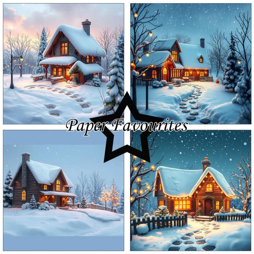 Paper Favourites - Designpapier "Cozy Winter" Paper Pack 6x6 Inch - 24 Bogen