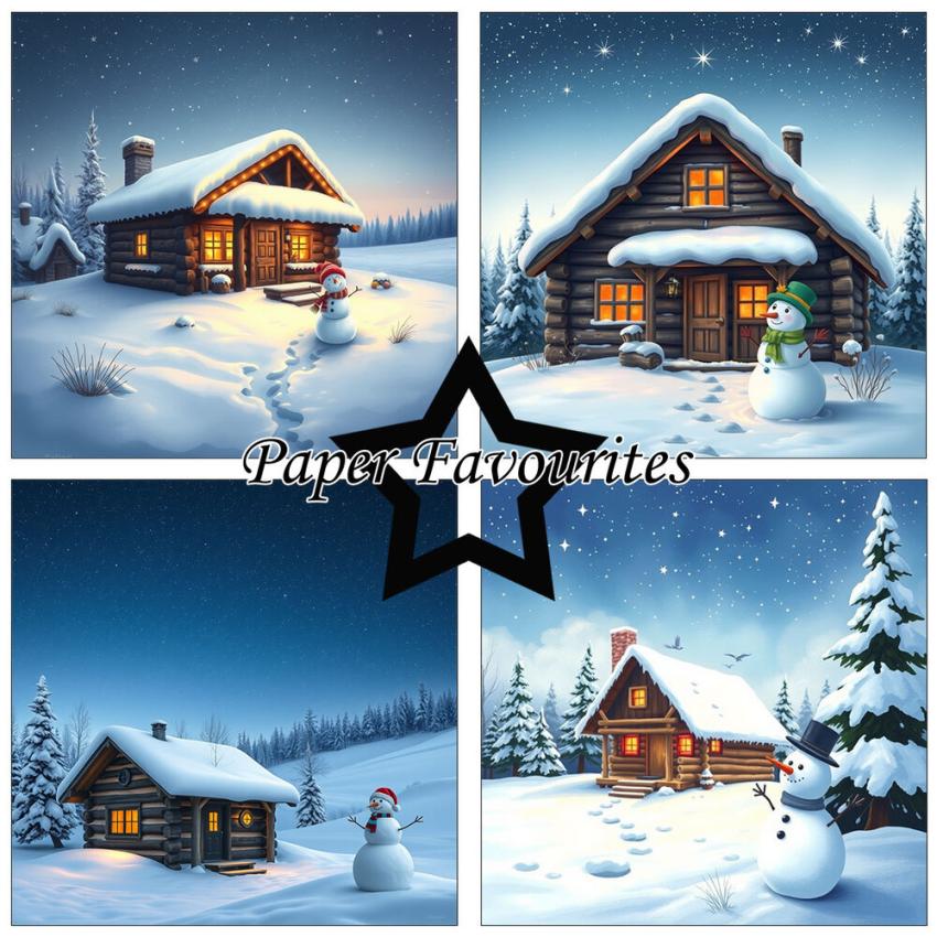 Paper Favourites - Designpapier "Cozy Winter" Paper Pack 6x6 Inch - 24 Bogen