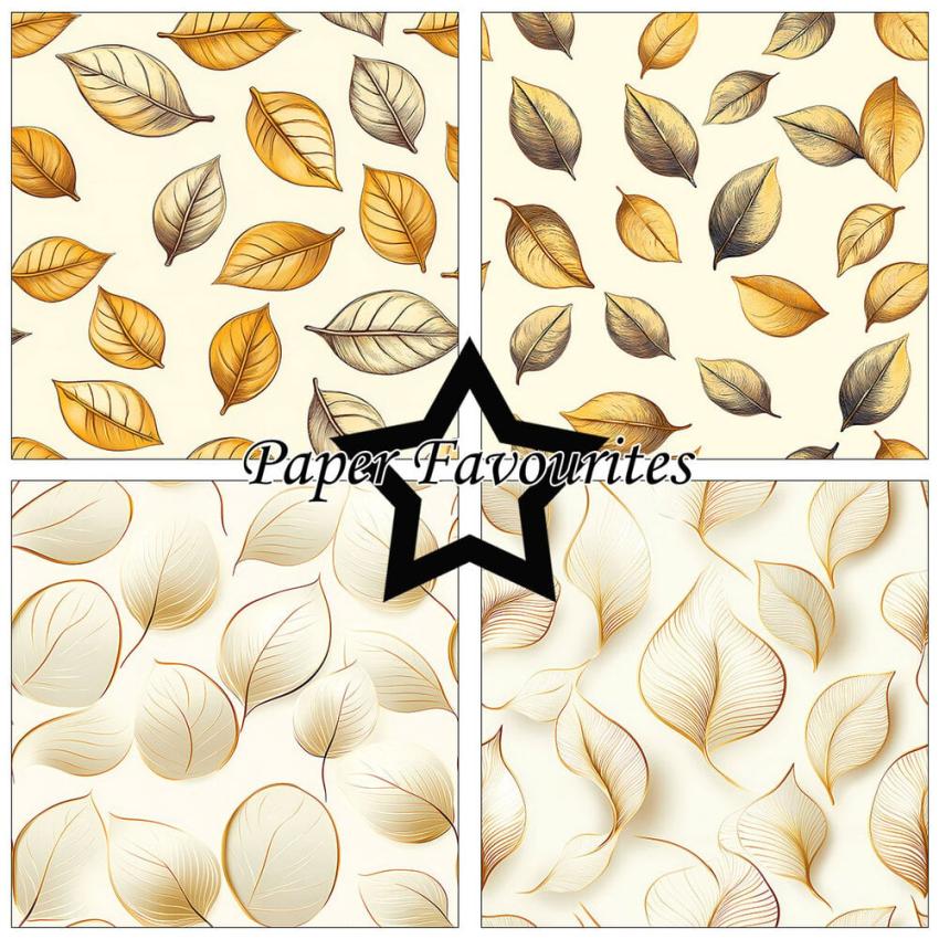Paper Favourites - Designpapier "Leaves" Paper Pack 12x12 Inch 8 Bogen