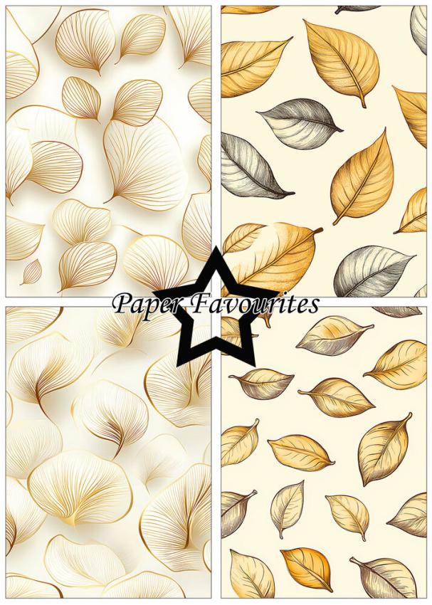 Paper Favourites - Designpapier "Leaves" Paper Pack A5 - 24 Bogen