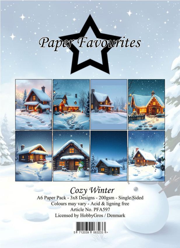 Paper Favourites - Designpapier "Cozy Winter" Paper Pack A6 - 24 Bogen