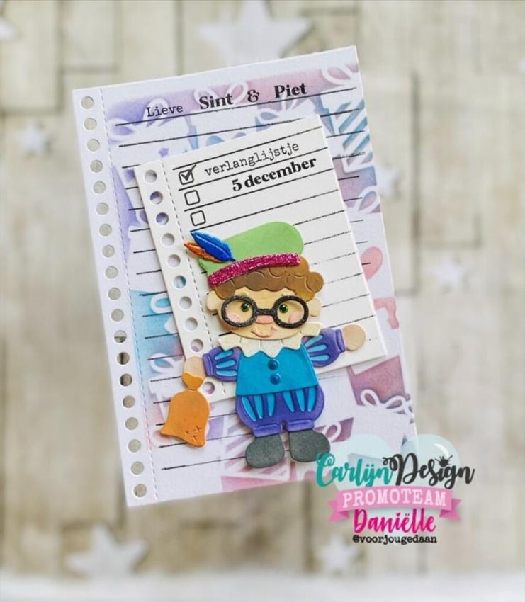 Carlijn Design - Stanzschablone "Pietje Creatief" Dies 