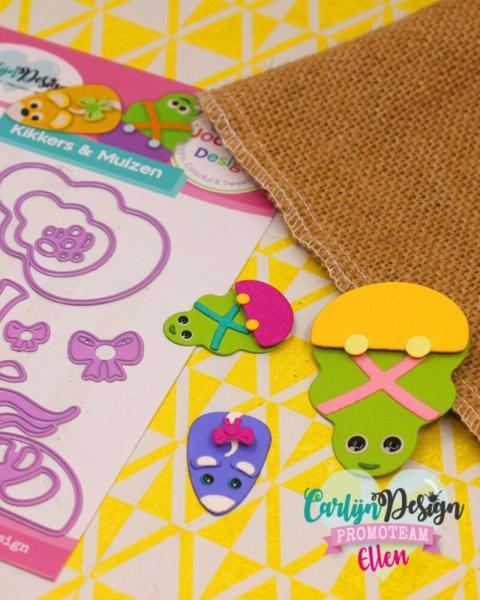 Carlijn Design - Stanzschablone "Kikkers & muizen" Dies 