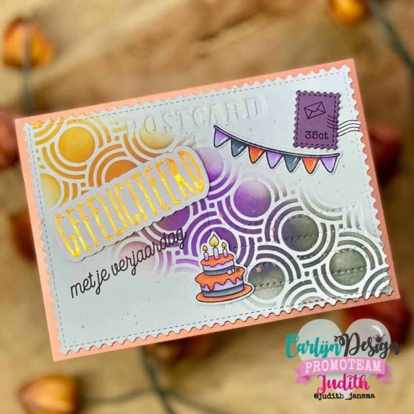 Carlijn Design - Stanzschablone "Rechthoeken Postage DIY" Dies 