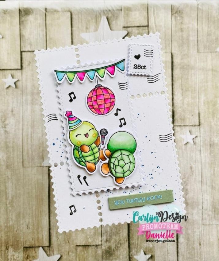 Carlijn Design - Stanzschablone "Party Turtles " Dies
