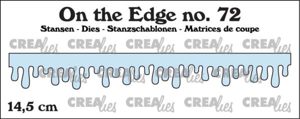 Crealies - Stanzschablone "No. 72 Icicles, dripping honey and frosting" On the Edge Dies