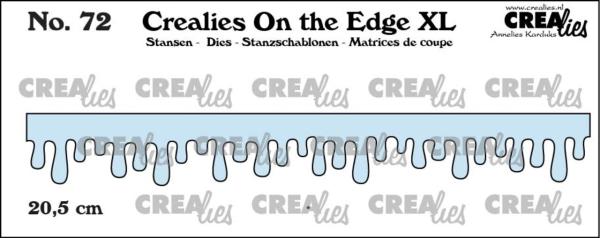 Crealies - Stanzschablone "No. 72 Icicles, dripping honey and frosting" On the Edge XL Dies