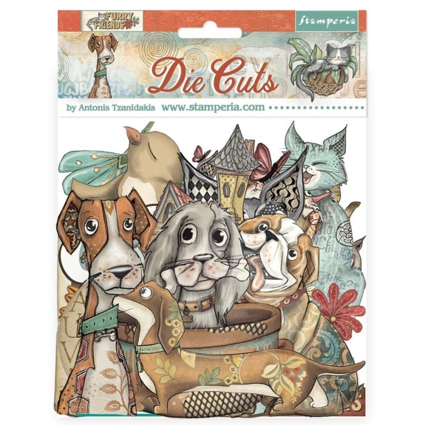 Stamperia - Stanzteile "Furry Friends" Die Cuts