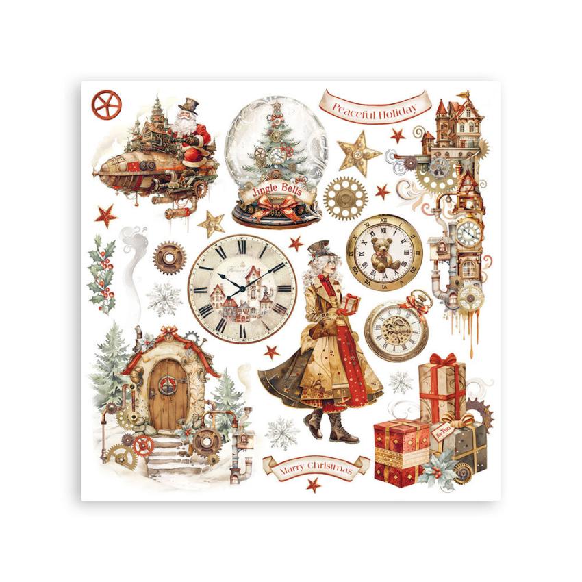 Stamperia - Transfer Aufkleber "Gear up for Christmas" Rub-On