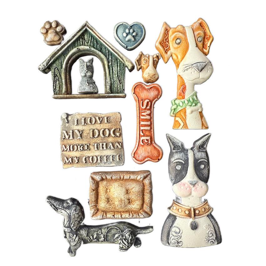 Stamperia - Gießform A5 "I Love My Dog" Soft Mould 