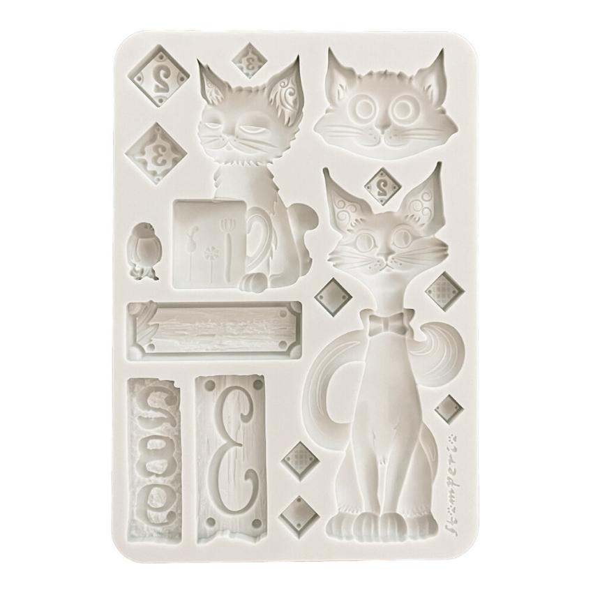 Stamperia - Gießform A5 "Cats" Soft Mould 
