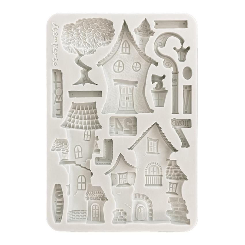 Stamperia - Gießform A5 "Houses" Soft Mould 