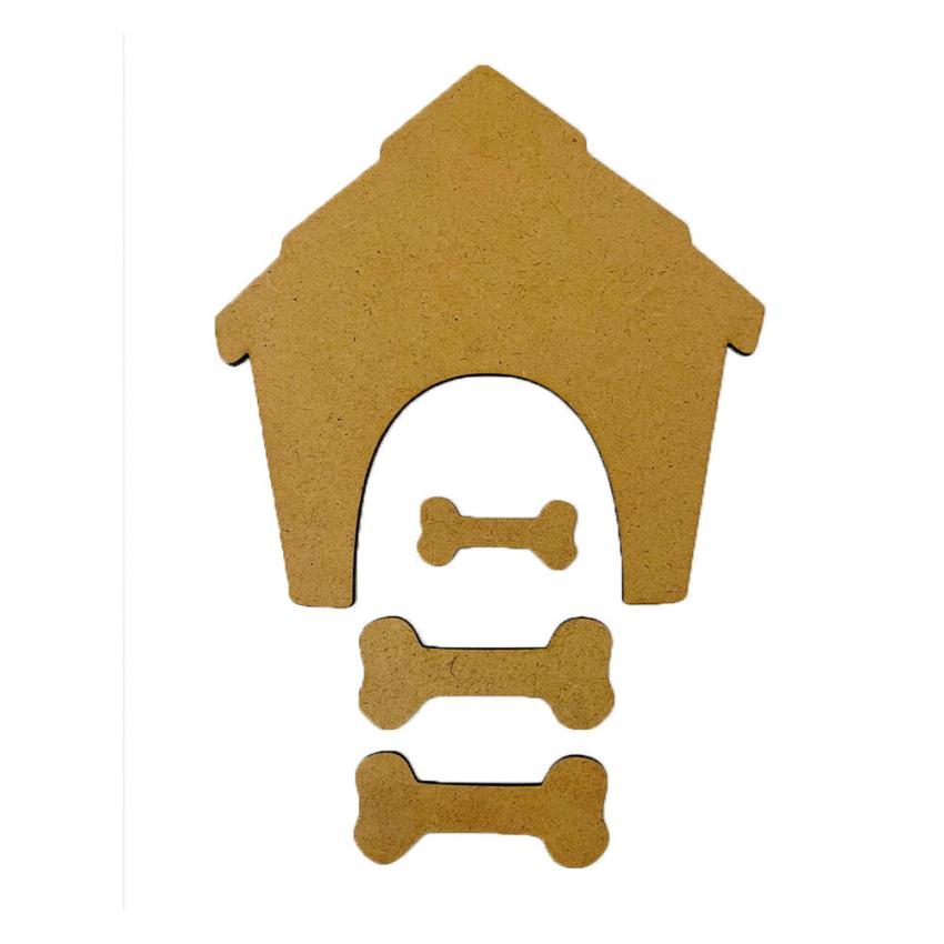 Stamperia - Holzteile "Doghouse and Bones" MDF Crafty Shapes Blanks