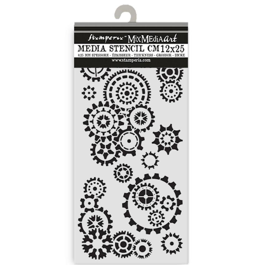 Stamperia - Schablone 12x25cm "Gears" Stencil