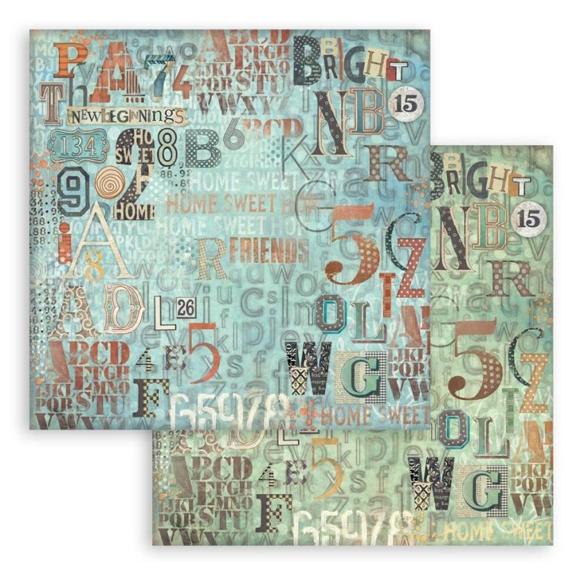 Stamperia - Designpapier "Furry Friends" Maxi Paper Pack 8x8 Inch - 10 Bogen