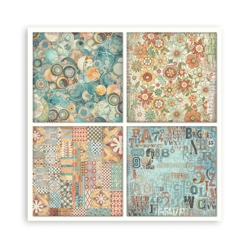 Stamperia - Designpapier "Furry Friends" Maxi Paper Pack 12x12 Inch - 22 Bogen