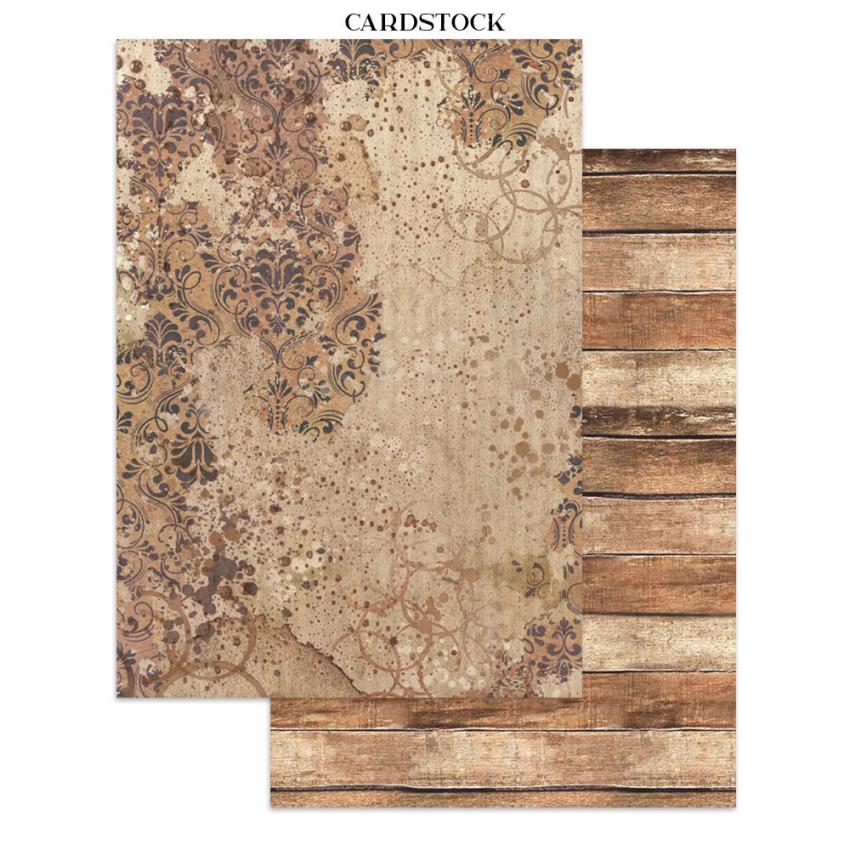 Stamperia - Papier, Aufkleber & Stanzteile "Coffee and Chocolate" Junk Journal Backgrounds,Stickers,Cut-Outs