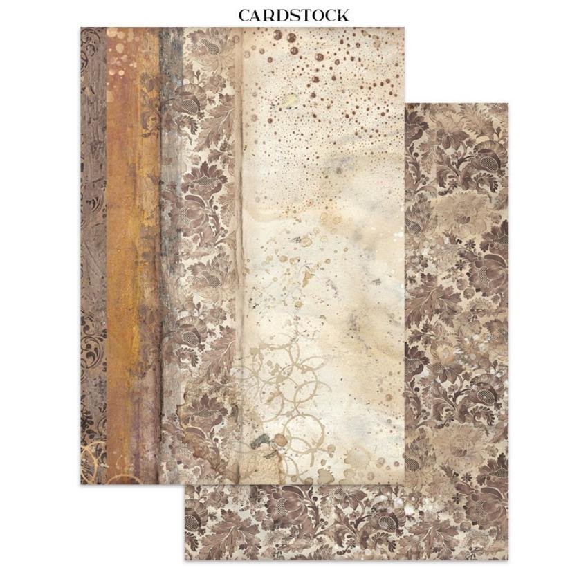 Stamperia - Papier, Aufkleber & Stanzteile "Coffee and Chocolate" Junk Journal Backgrounds,Stickers,Cut-Outs