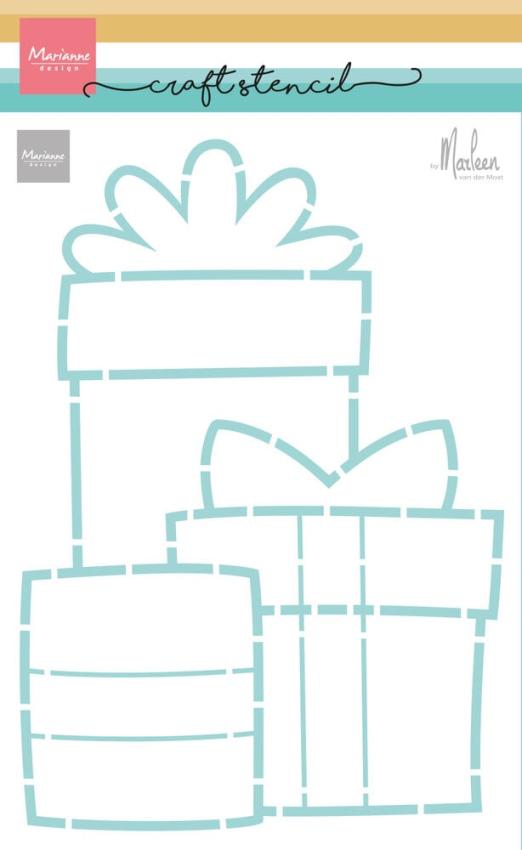 Marianne Design - Schablone 14,9x21cm "Presents" Stencil