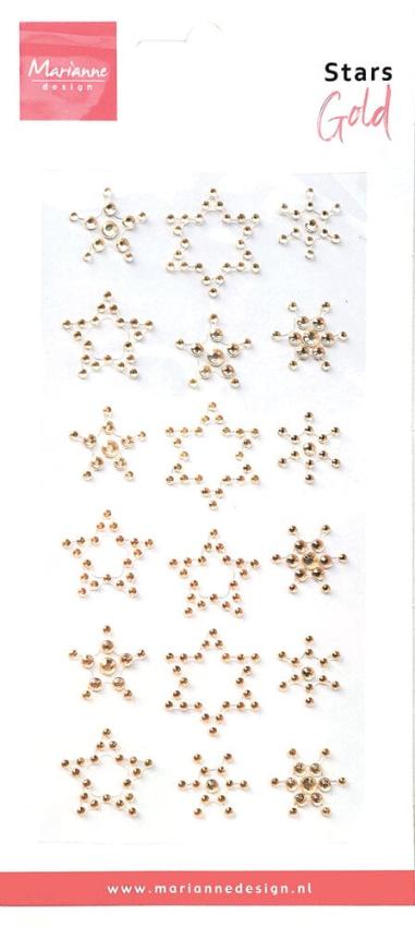 Marianne Design - Schmucksteine "Stars Gold" Decorations Rhinestones