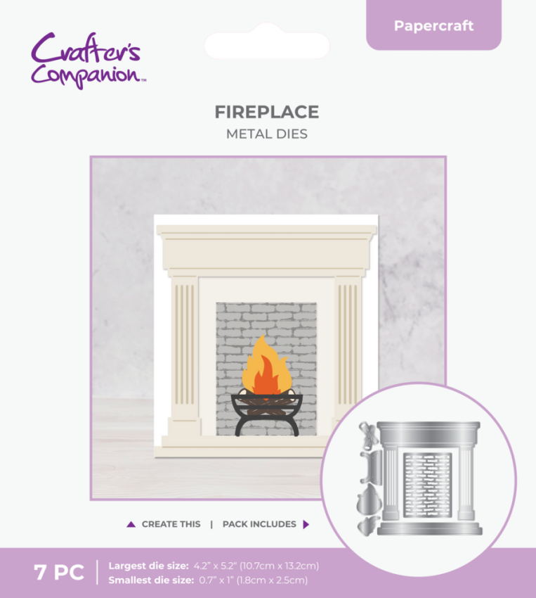 Crafters Companion - Stanzschablone "Fireplace" Dies
