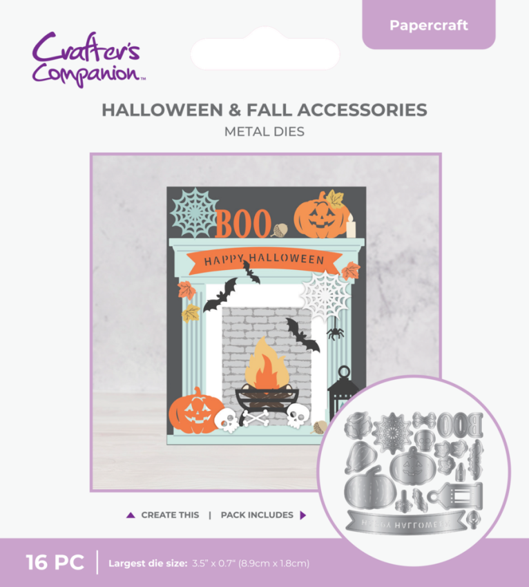 Crafters Companion - Stanzschablone "Halloween & Fall Accessories" Dies