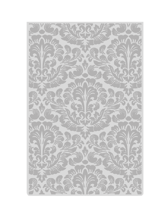 Crafters Companion - Prägefolder "Damask Wallpaper" 2D Embossingfolder