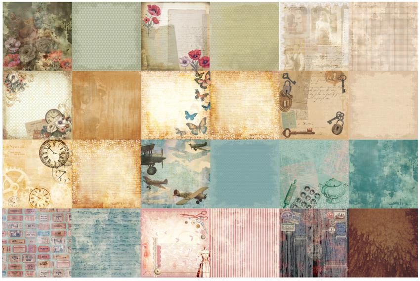 Arden Creative Studio - Designpapier "Remembering..." Paper Pack 8x8 Inch - 12 Bogen