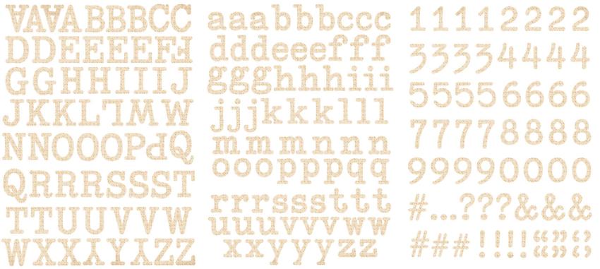 Arden Creative Studio - Aufkleber "Remembering..." Alphabet Stickers