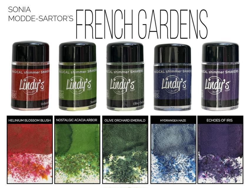 Lindys Stamp Gang - Pigmentpulver "French Gardens" Magical Shaker 2.0 Set - 5x10g