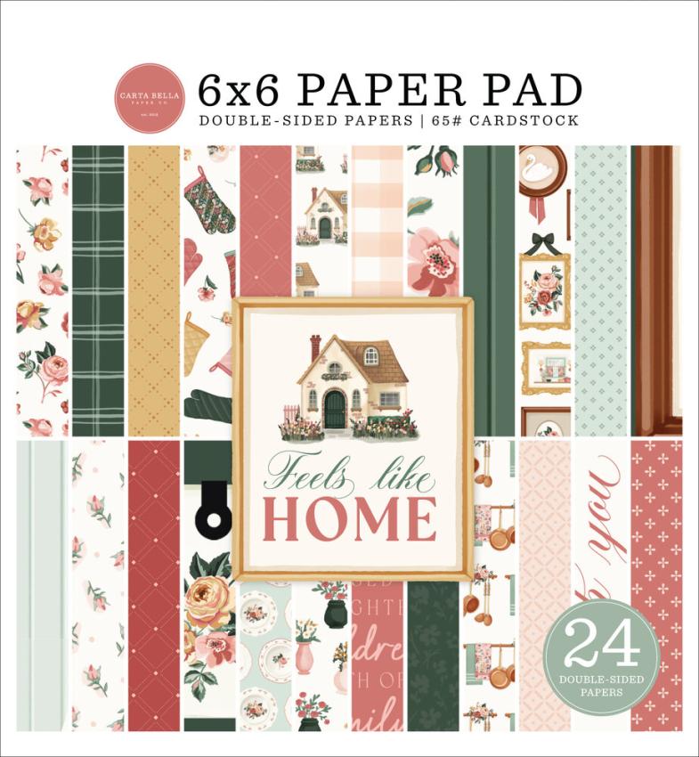 Carta Bella - Designpapier "Feels Like Home" Paper Pad 6x6 Inch - 24 Bogen