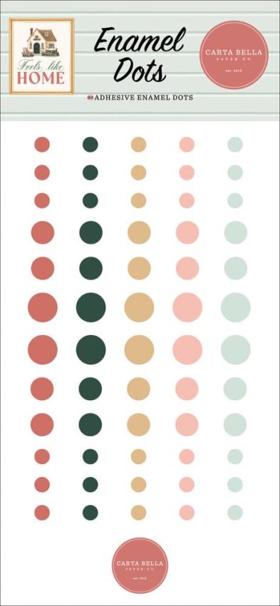 Carta Bella -"Feels Like Home" Enamel Dots 60 Stk. 