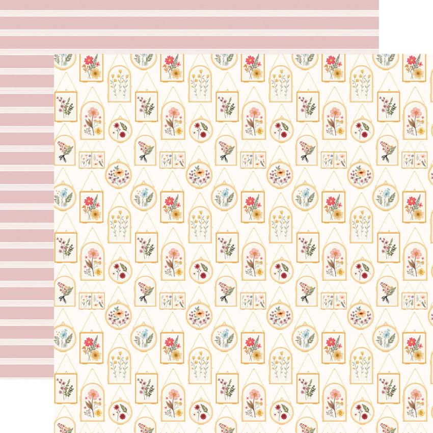Carta Bella - Designpapier "Pressed Floral" Paper Pad 6x6 Inch - 24 Bogen