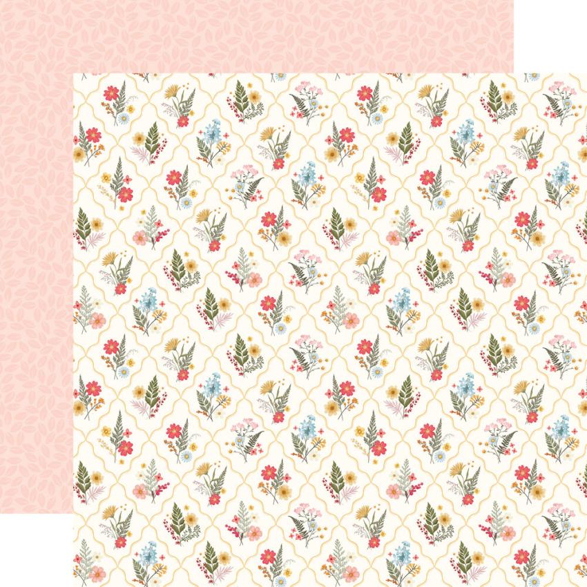 Carta Bella - Designpapier "Pressed Floral" Paper Pad 6x6 Inch - 24 Bogen