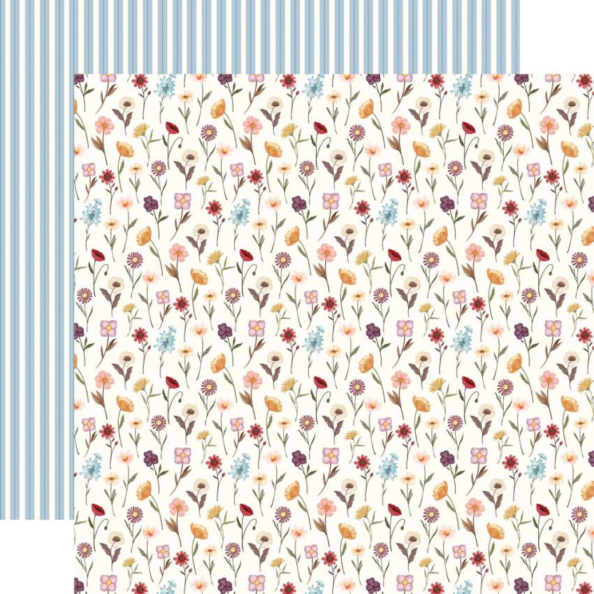 Carta Bella - Designpapier "Pressed Floral" Paper Pad 6x6 Inch - 24 Bogen