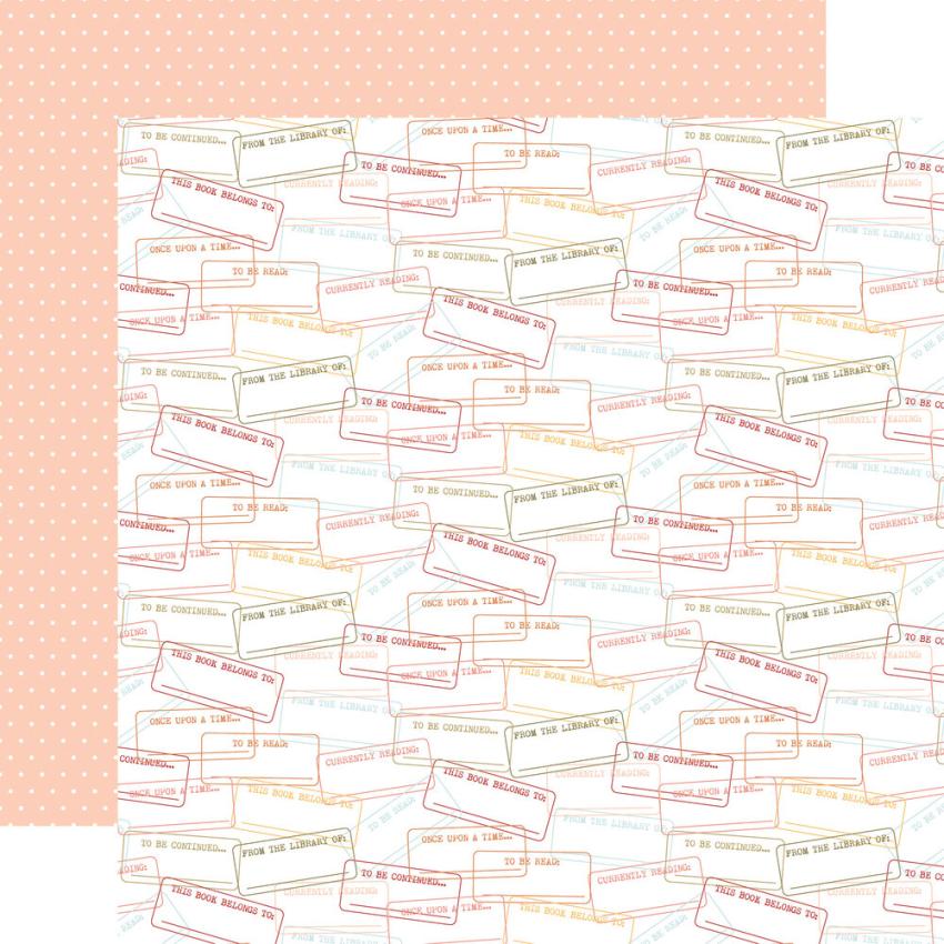 Echo Park - Designpapier "Bookish" Collection Kit 12x12 Inch - 12 Bogen